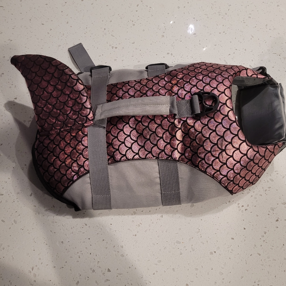 Dog Life Jacket, Pet Floatation Vest Reflective Swimsuit Size M - Picture 5 of 9